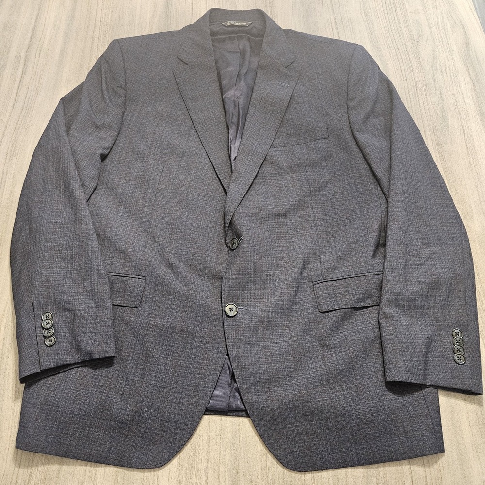 Jack Victor Elite "Echo" Blazer Blue 100% Wool Size 46R 2 Button‎